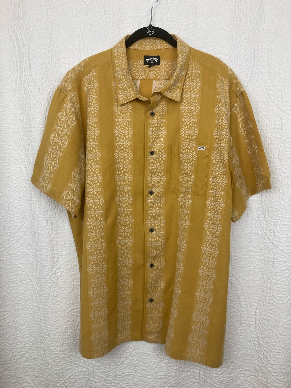 Billabong Men's Sundays Jacquard Short Sleeve Shirt sz XL